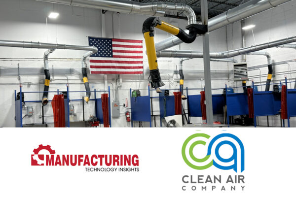 Manufacturing Technology Insights Recognizes Clean Air Company as Industrial Ventilation Expert